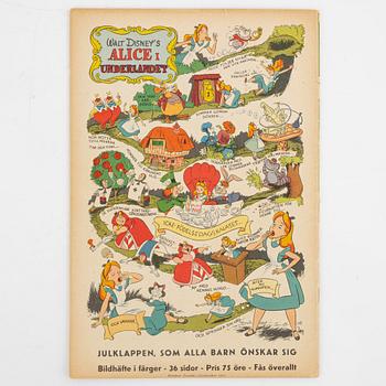 Serietidningar, "Kalle Anka & Co", 12 st, komplett årgång 1951.