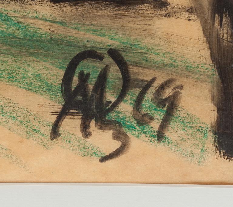 Olavi Martikainen, mixed media, signed and dated -69.