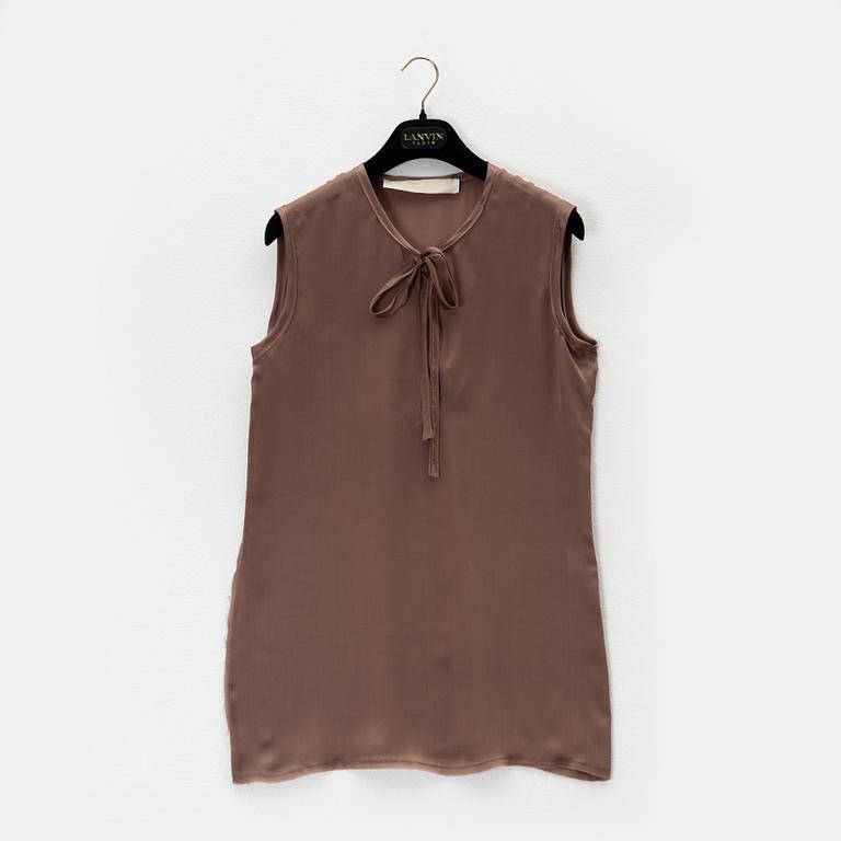 Lanvin, a silk top, size 36.