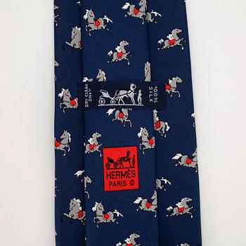 HERMÈS, silk tie.