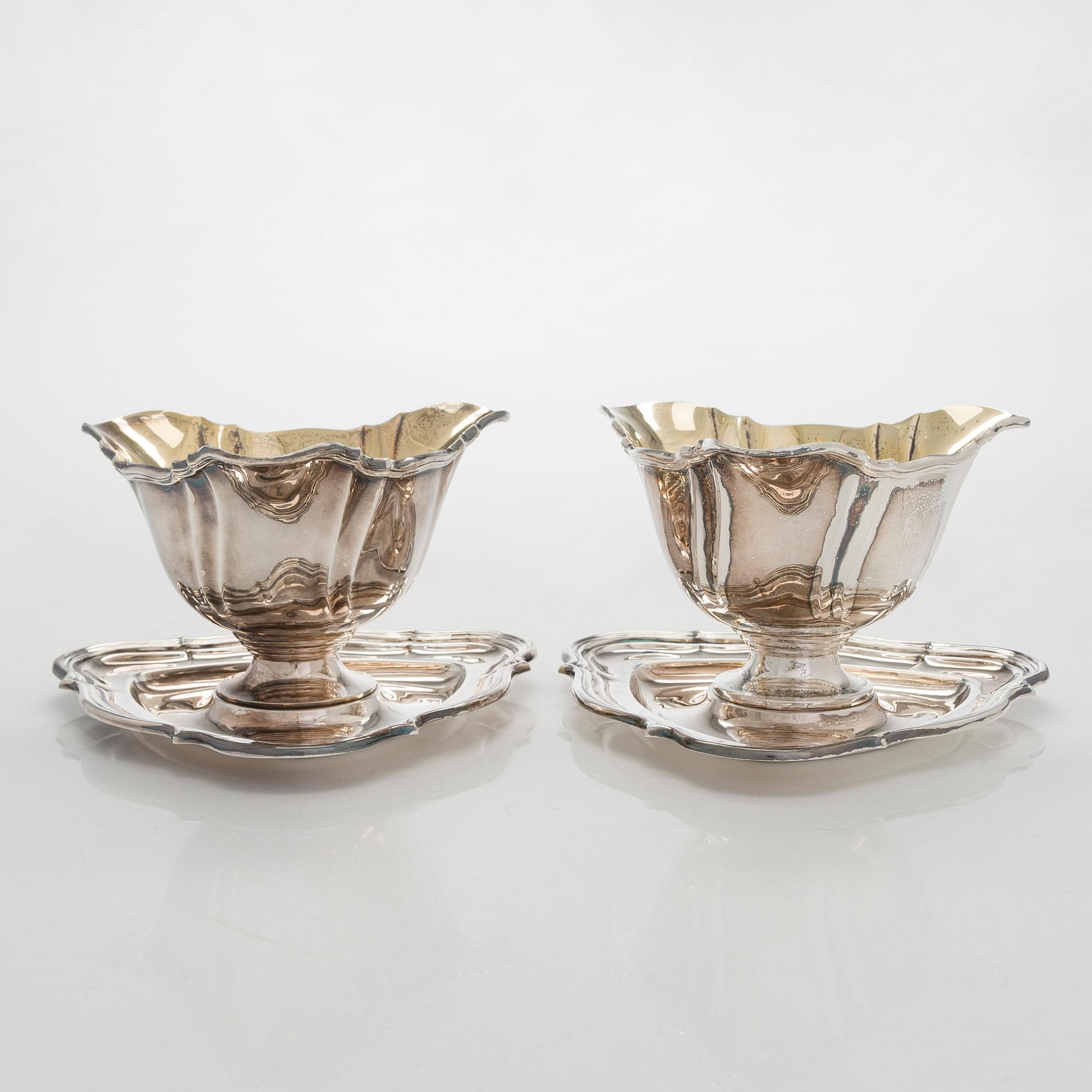 Kastikemaljoja, 2 kpl,  Tanska 1930-luku.