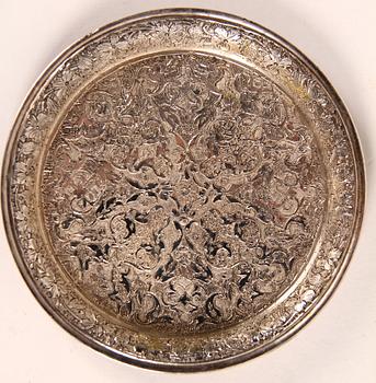 COASTERS, 11 st, silver, orientaliska, 1900-tal.