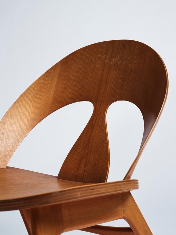 Børge Mogensen, a cherry chair, executed by cabinetmaker  Erhard Rasmussen, Denmark ca 1949.