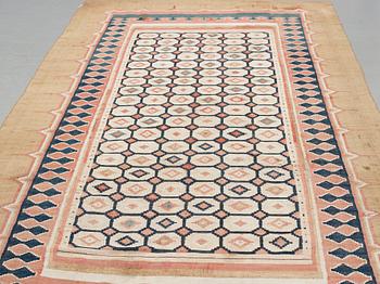 A Kilim, an antique Shushtar, the Khuzestan Province, the southwest of Iran, ca 380-385,5 x 184-192 cm.