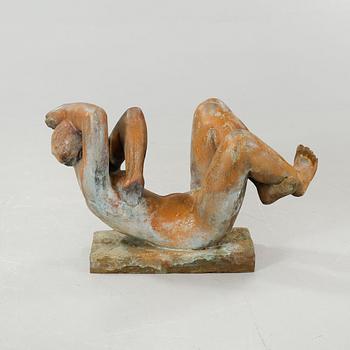 JØRGEN THOMS, patinated bronze, signed.