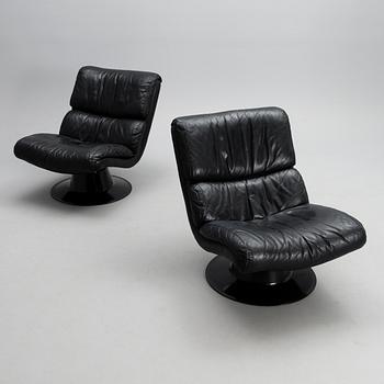 YRJÖ KUKKAPURO, A PAIR OF ARMCHAIRS. Saturnus. Manufactured by Haimi, 1970s.