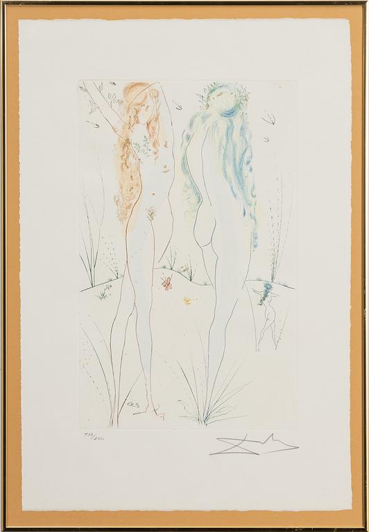 Salvador Dalí, "Return of Shulamite" Ur Song if Songs of Salomon.