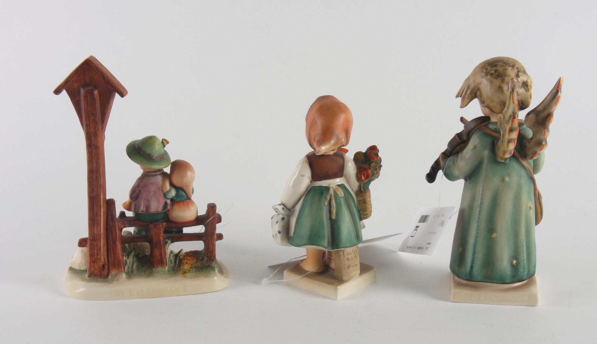 FIGURINER, 3 st, porslin, Hummel.