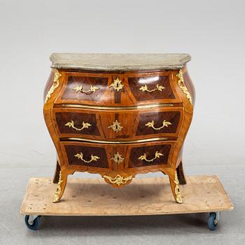A Swedish Rococo 18th century commode presumably by Gustaf Foltiern (master in Stockholm 1771-1804).