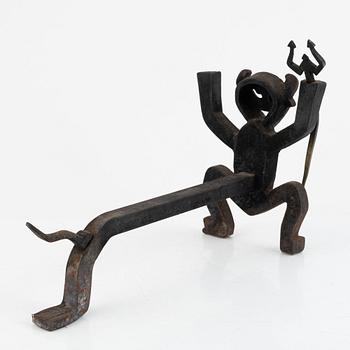 Eskil Björklund, a cast iron fire dog, second half of the 20th Century.