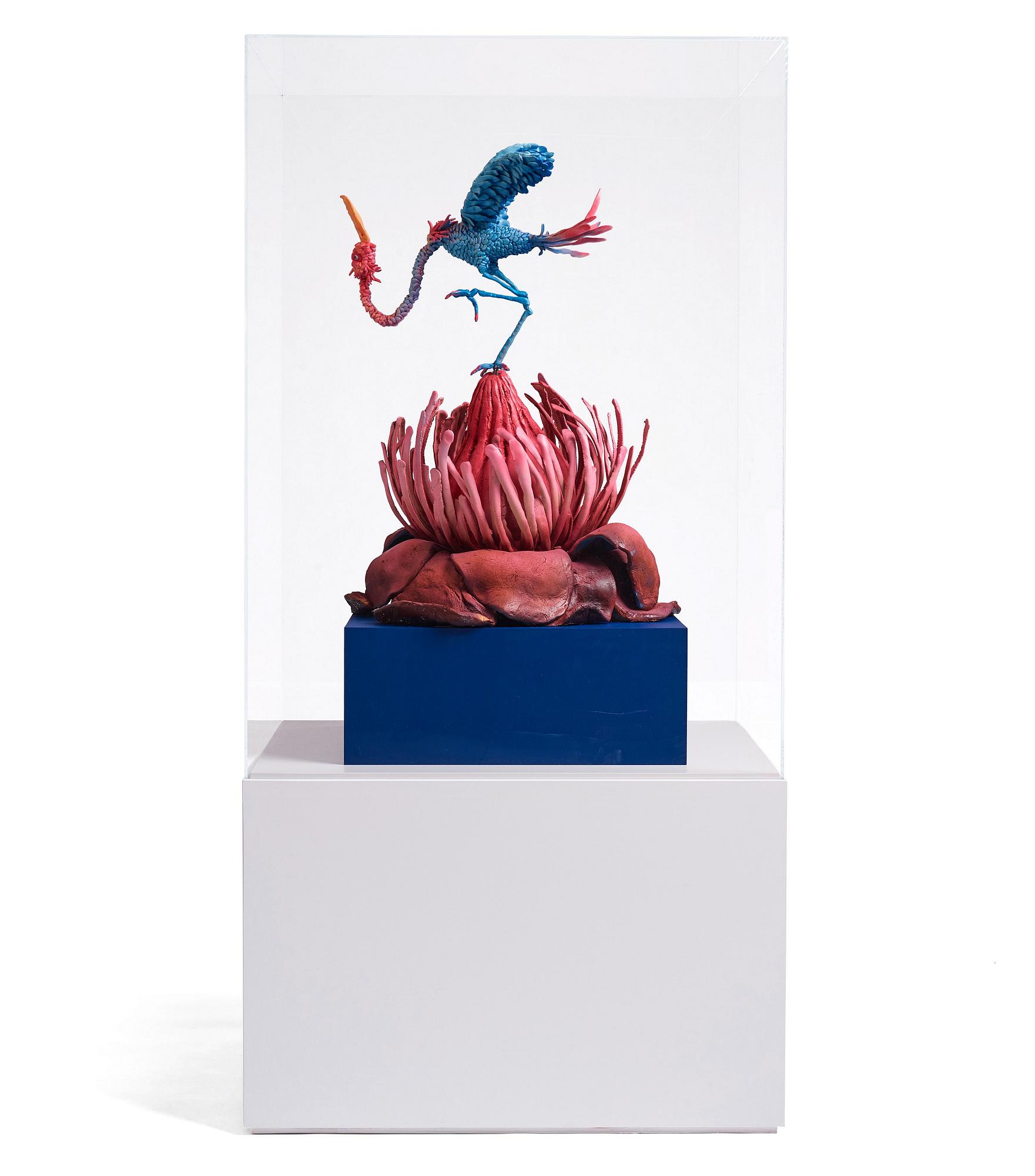 Nathalie Djurberg & Hans Berg, "One Last Trip to the Underworld (Strawberry Red and Blue)".