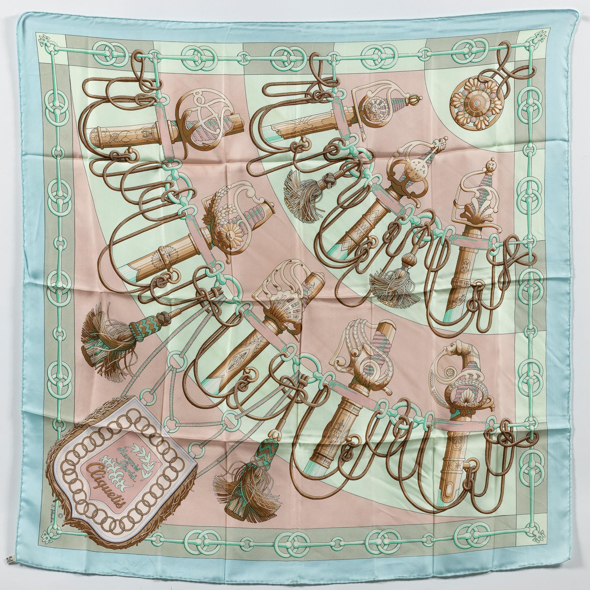 Hermès, scarf, "Cliquetis".