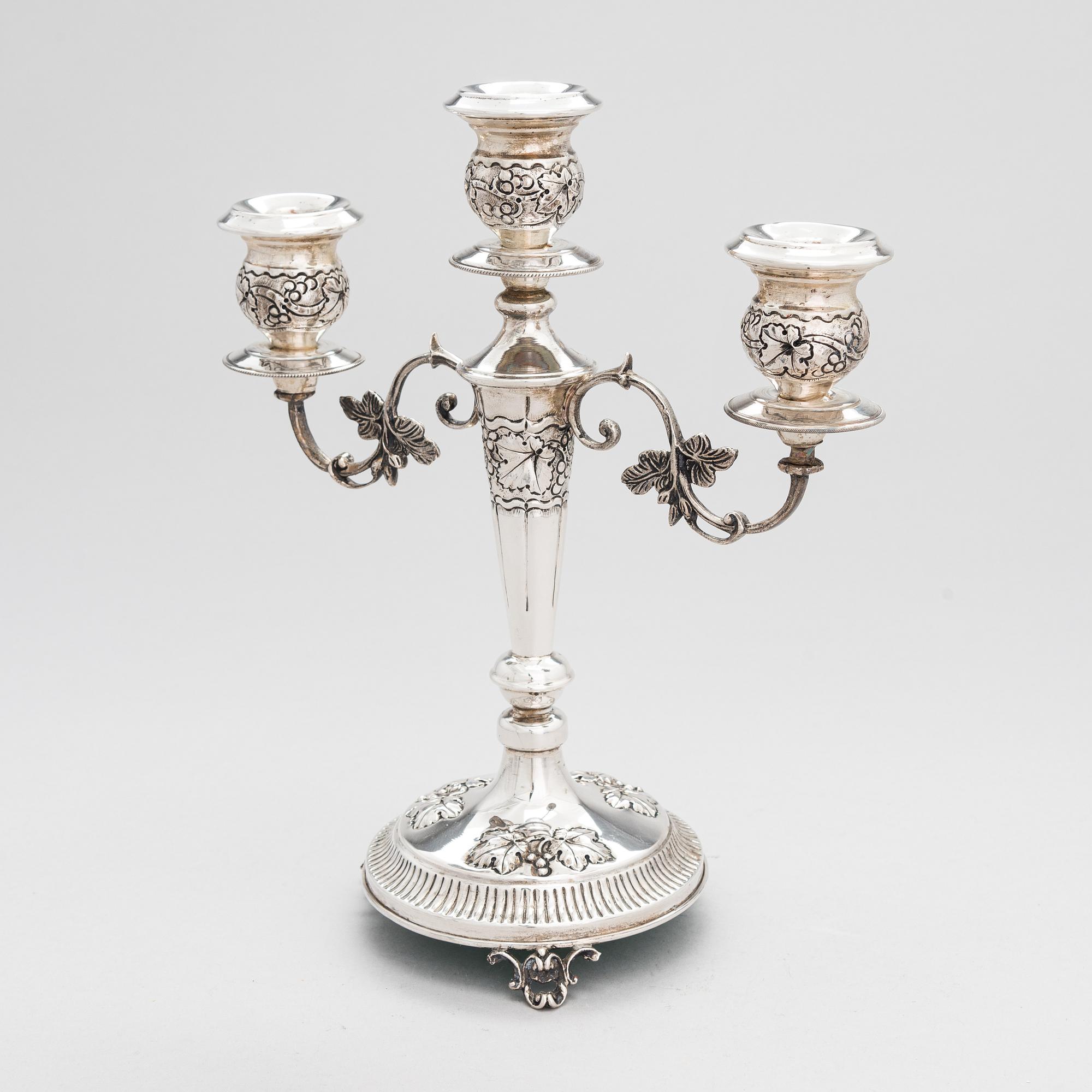 Kandelaber, sterlingsilver, Grekland 1900-talets mitt.