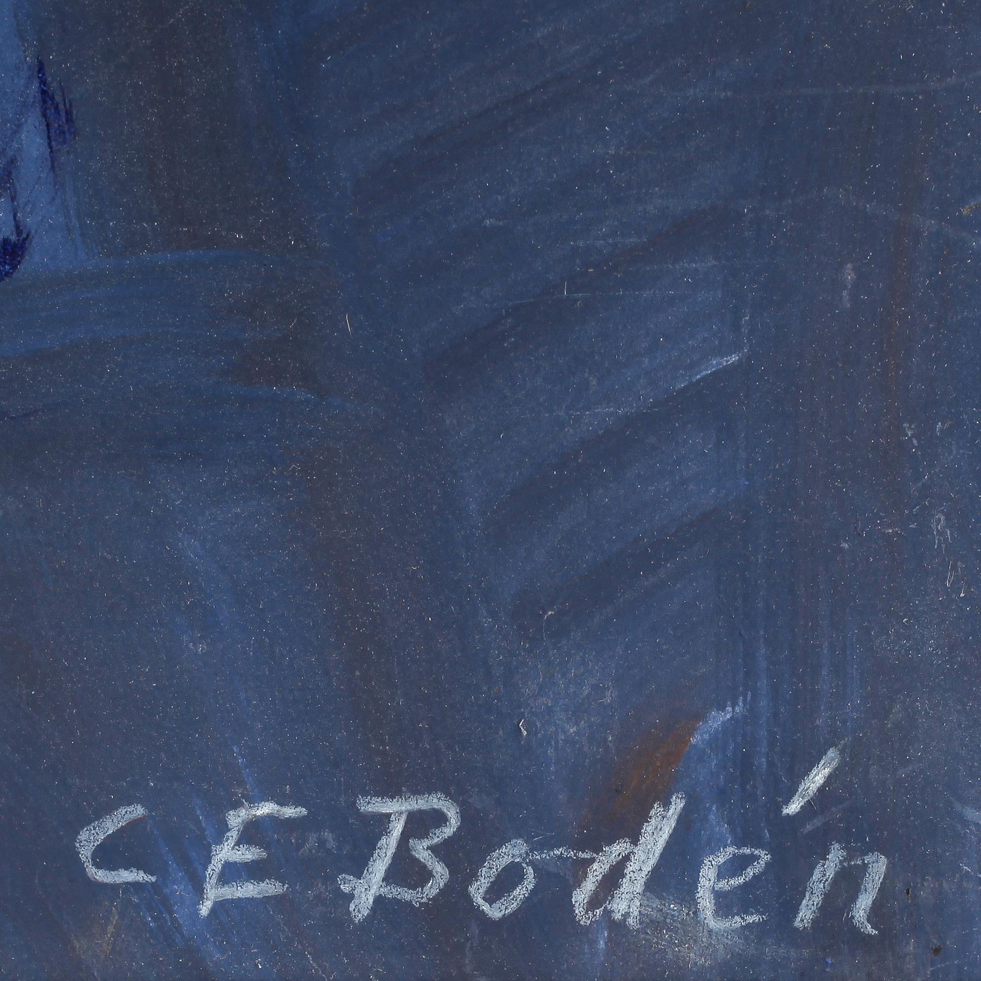 CARL ERIK BODÉN, blandteknik på papp, signerad.