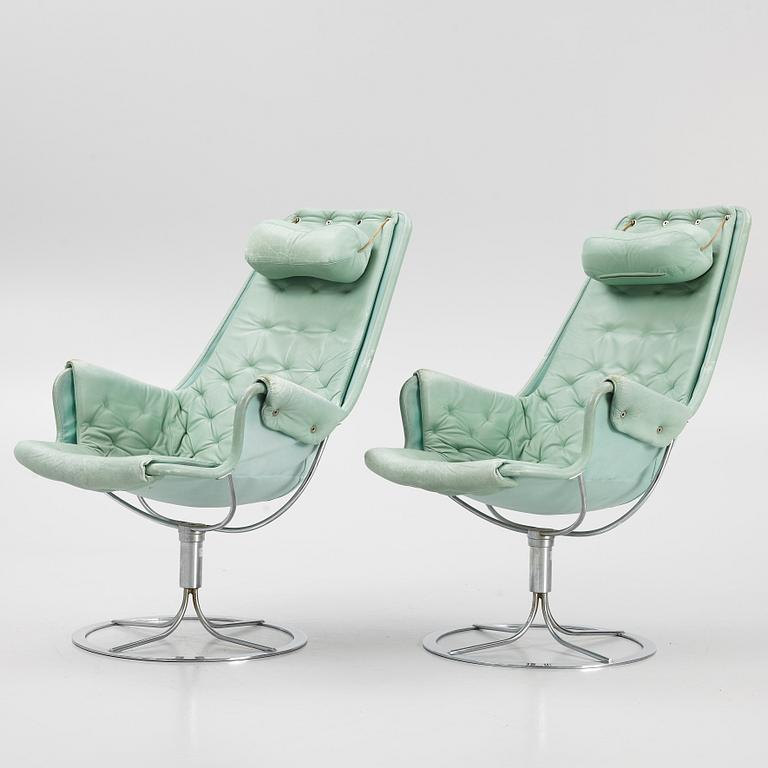 Bruno Mathsson, armchairs, a pair, "Jetson", Dux, late 20th century.