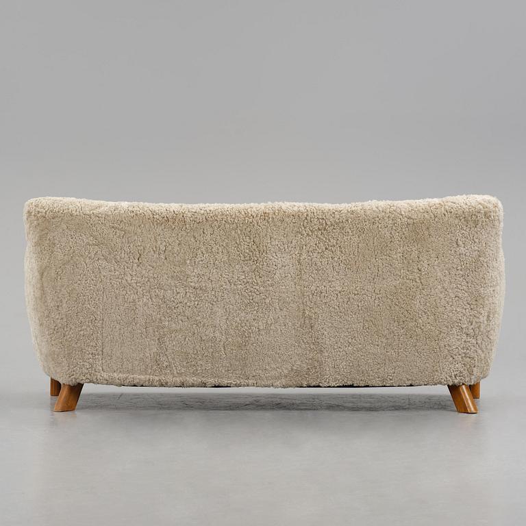 Fritz Hansen, a sofa model "1669", Denmark, 1940s.