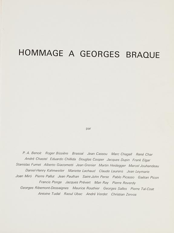 DERRIÈRE LE MIROIR, "Hommage a Georges Braque", No. 144-145-146, 1964.