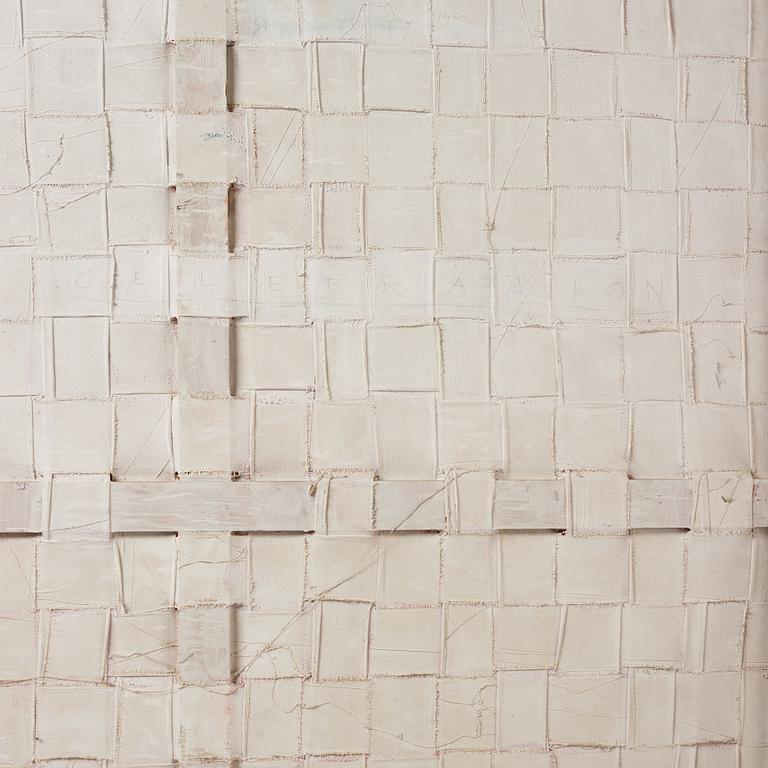 Stephen Buckley, oil on paper on canvas, executed in 1980.