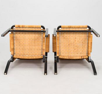 Alvar Aalto, four 1970s '45' armchairs for Artek.