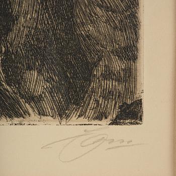 Anders Zorn, "August Strindberg".