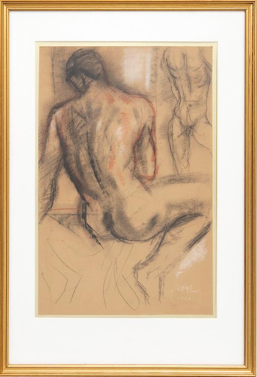 Jules Schyl, drawing signed.