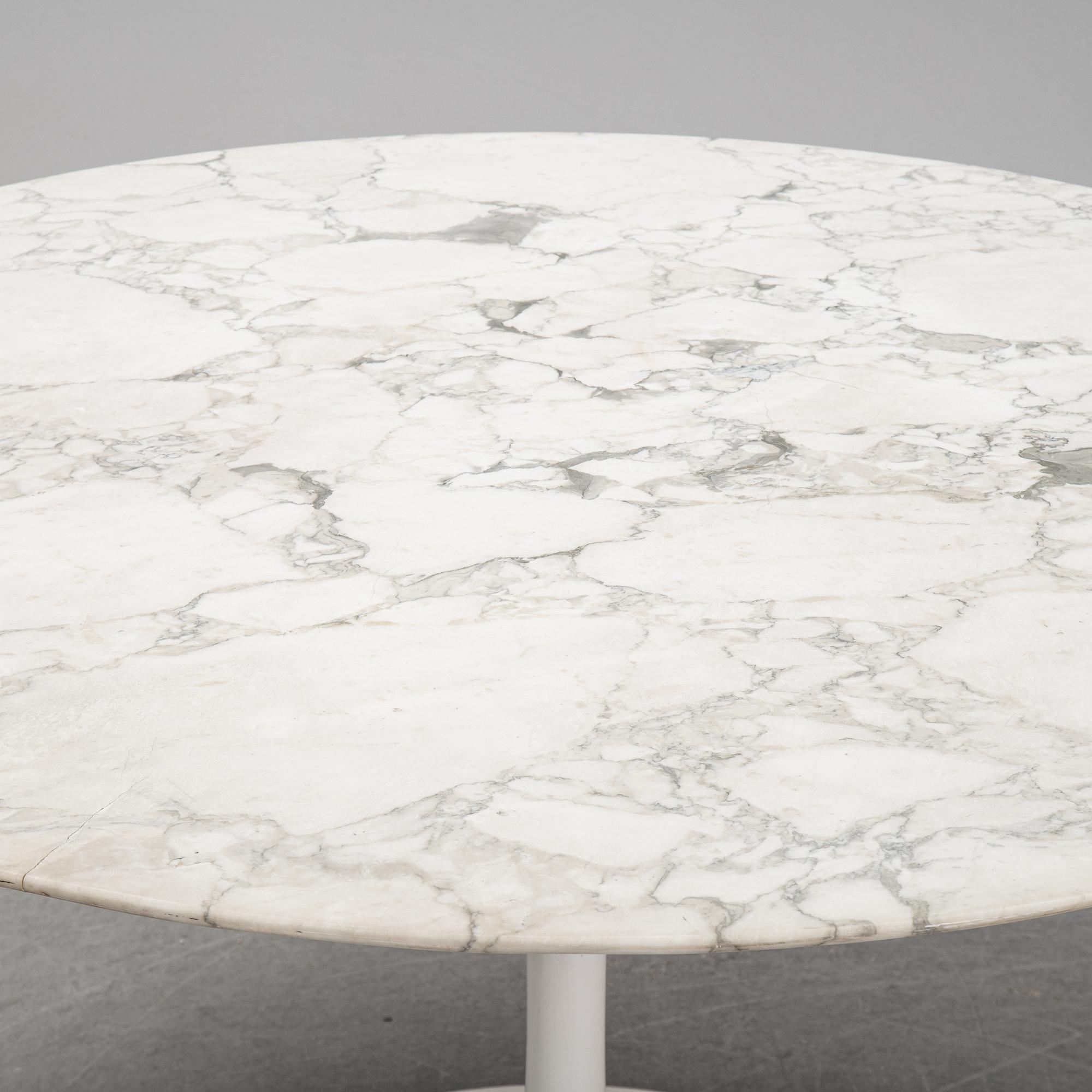 Eero Saarinen, a 'Tulip' marble table, Knoll.