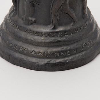 a plaster decoration bowl, signed Aarre Aaltonen 1923.