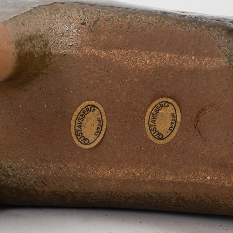 Lisa Larson, a stoneware sculpture "Älg" in the "Stora zoo" series, Gustavsberg. Designed in 1957.