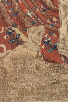 A tapestry, "The death of Messalina", tapestry weave, ca 312 x 220 cm, France/Flanders, 17th century.