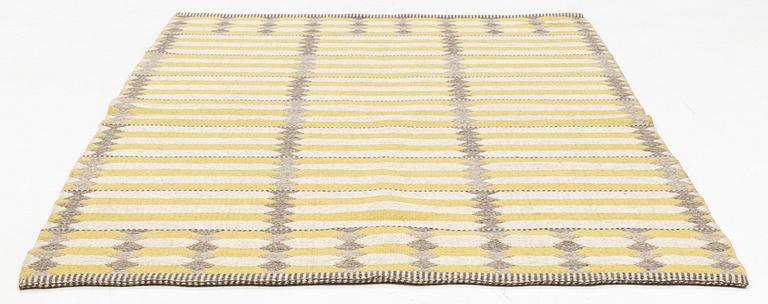 Ingrid Dessau, tillskiven, matta, ”Skyttelgång” dubbelsidig, Kasthall, ca 195 x 140 cm.