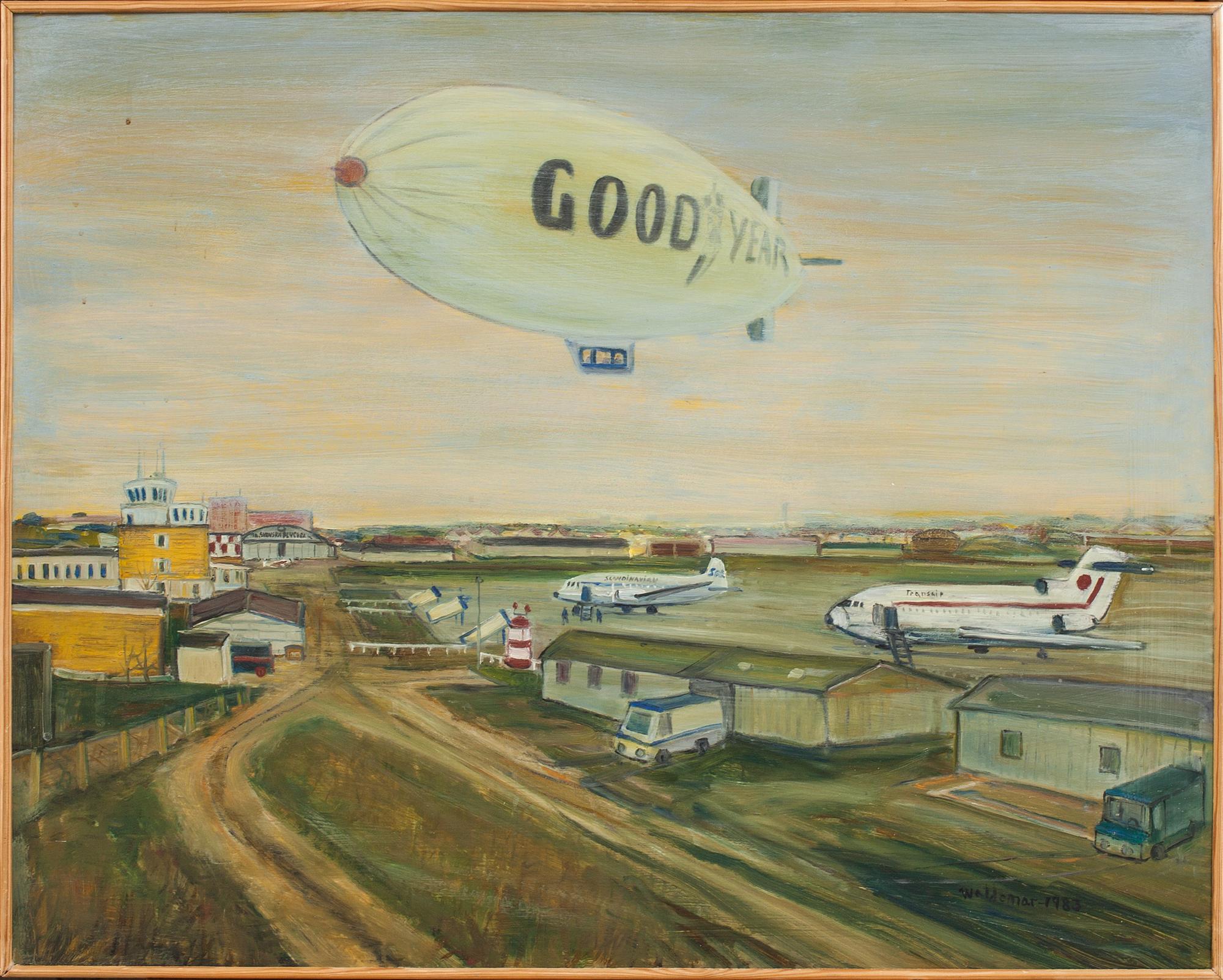 ÅKE WALDEMAR LARSSON, olja på duk, signerad, a tergo daterad 1983.