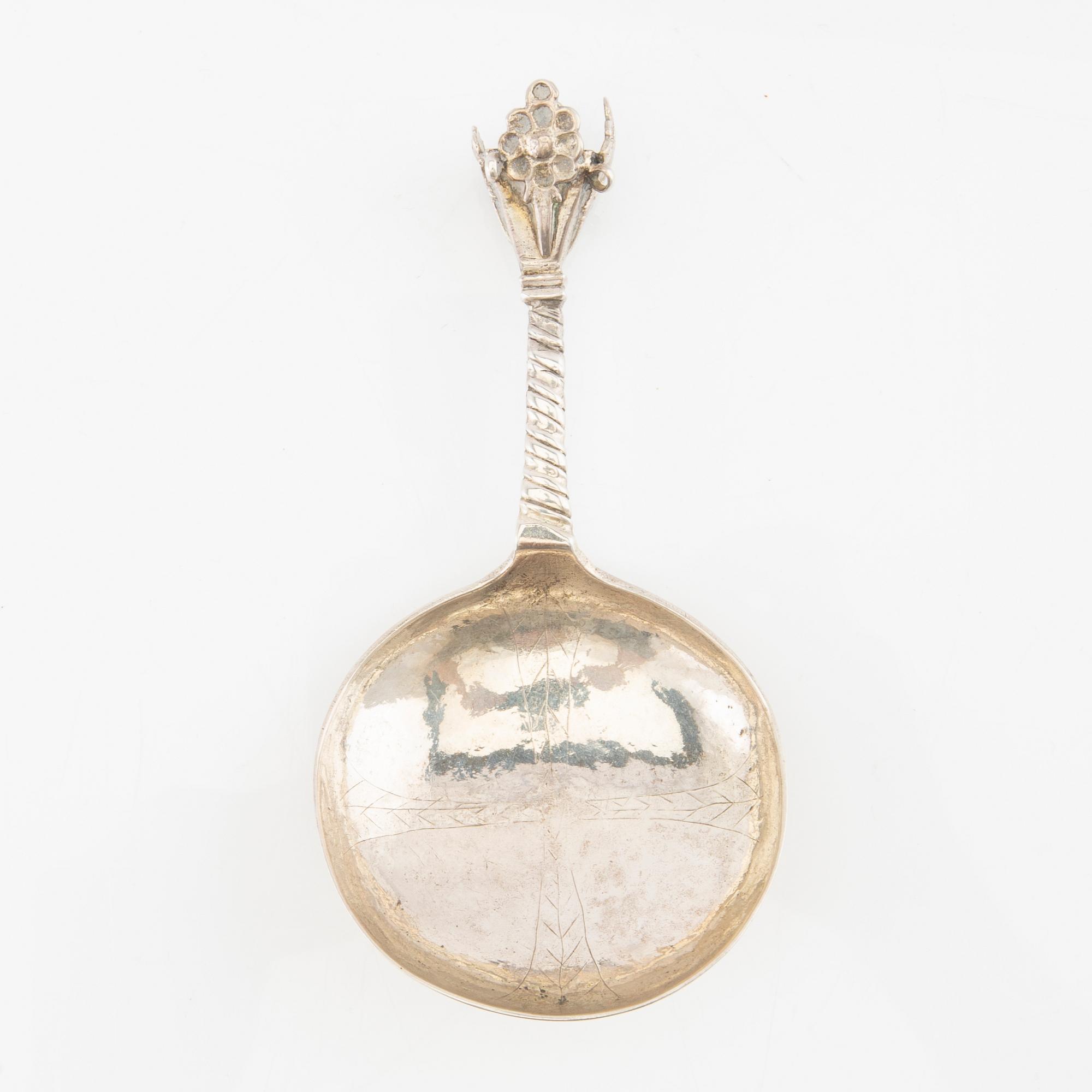 Supsked silver Karlskrona möjligen Benedict Stechau (verksam 1705-1712).