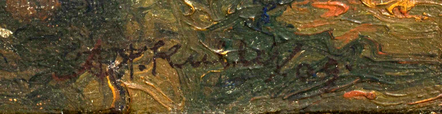 AXEL KULLE, oil on canvas signed and dated.