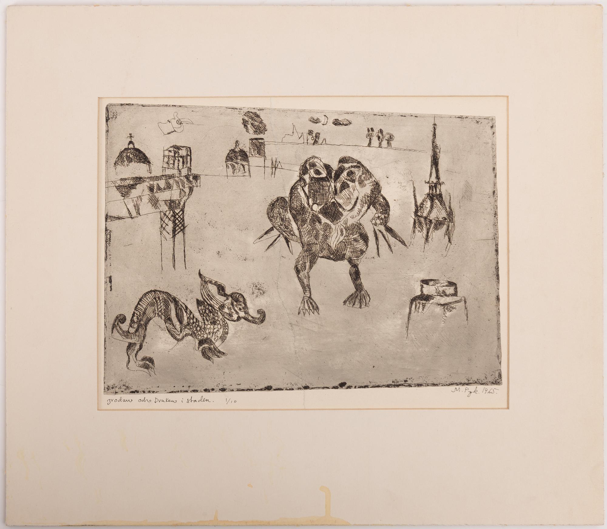 Madeleine Pyk, "Grodan och Draken i staden" (The Frog and the Dragon in the City).