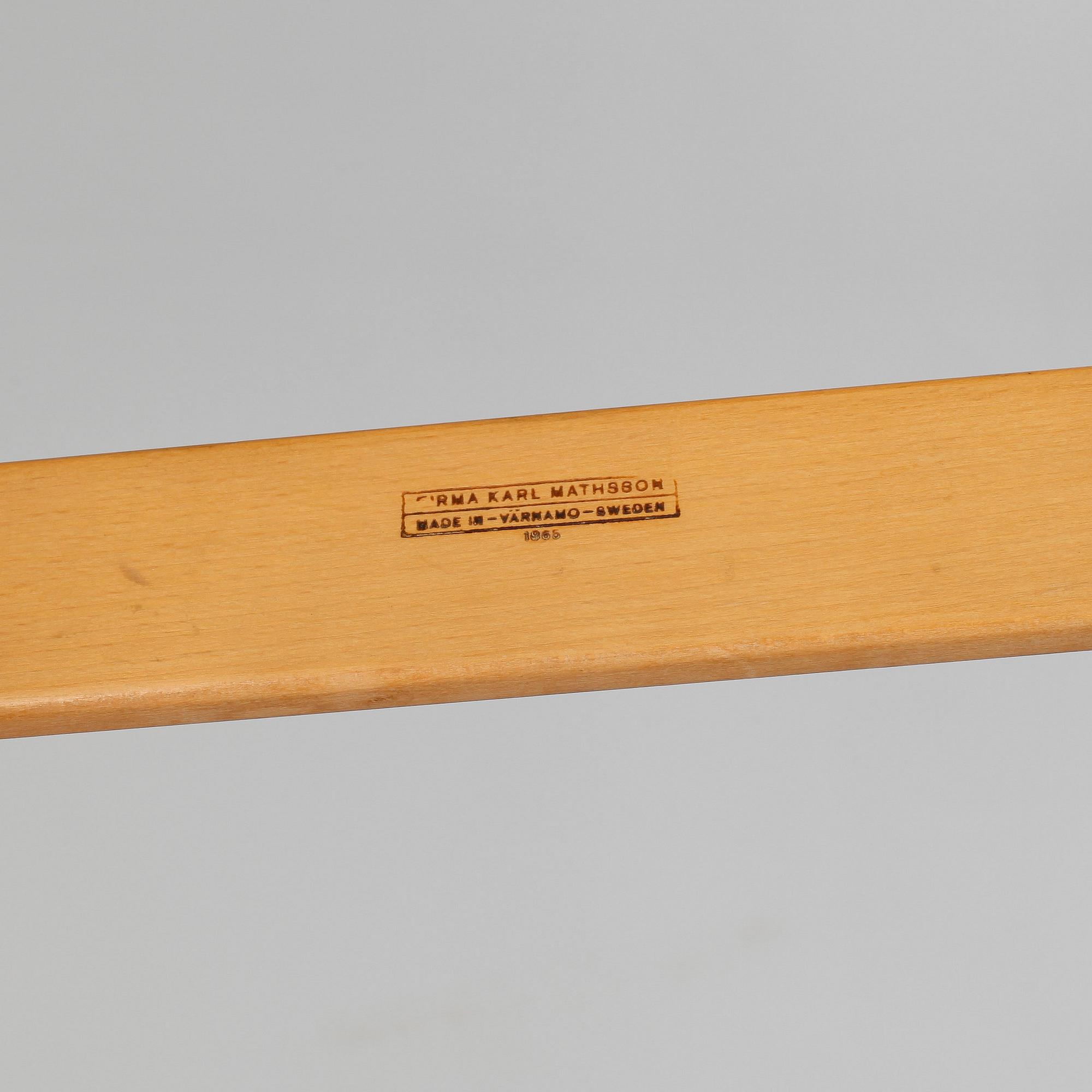 FÅTÖLJER, ett par, "Eva", Bruno Mathsson, Firma Karl Mathsson, 1965.