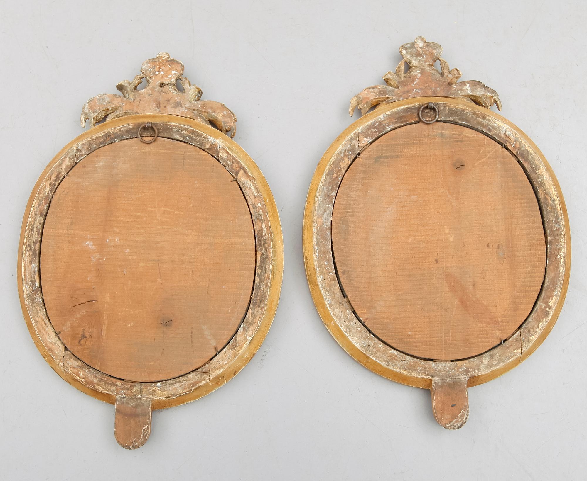 SPEGELLAMPETTER, 1 par, gustavianska, 1700-talets slut.
