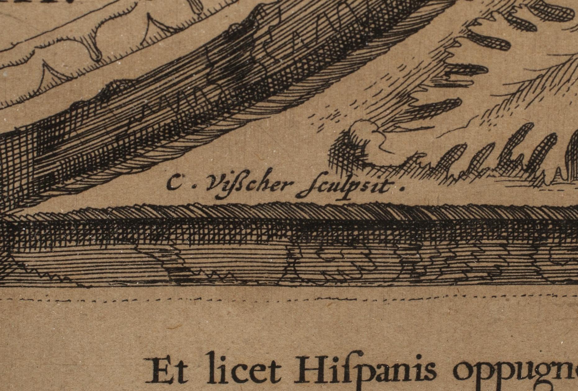 CORNELIS VISSCHER, koppastick. 1600-tal.