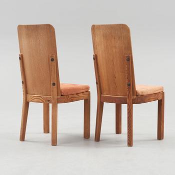 A pair of Axel Einar Hjorth 'Lovö' pine chairs, Nordiska Kompaniet, 1930's.