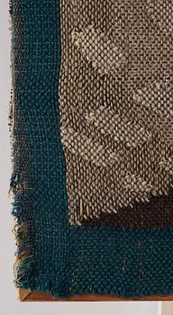 Lillian Holm, a tapestry, flat weave, ca 180,5 x 82 cm, signed LH. With the frame ca 182x79 cm.