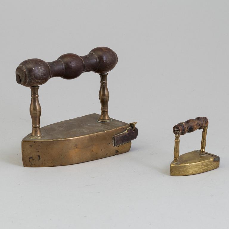 TWO IRONS, 19th century.