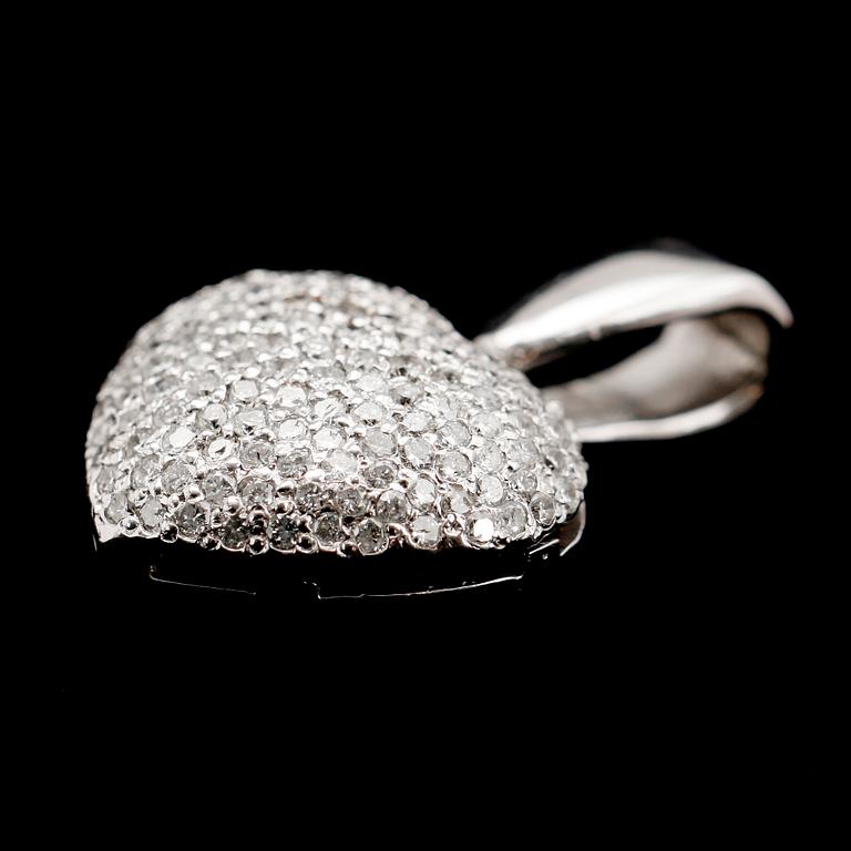 HÄNGE, 18 k vitguld, med briljanter tot 1.50 ct.