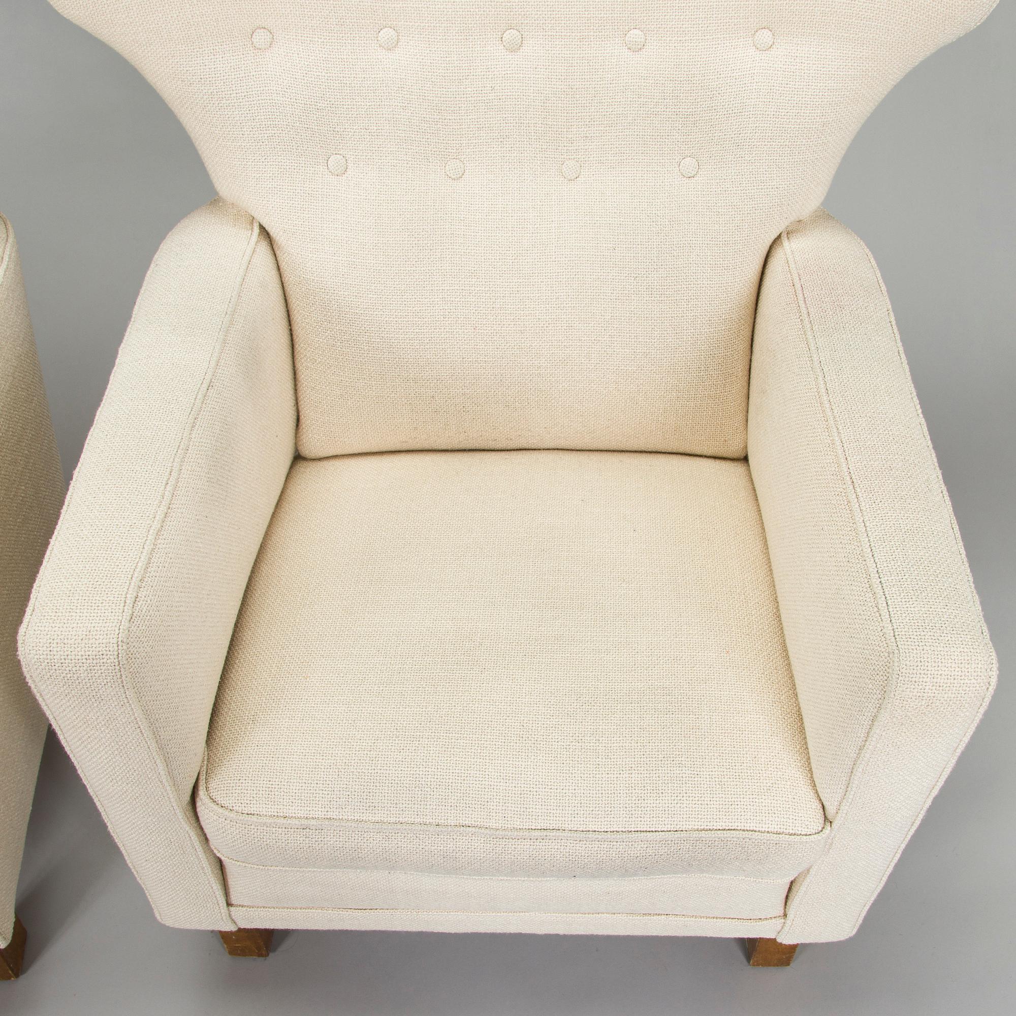 A pair of mid-20th century 'Mexico' armchairs for Paul Boman Ltd.