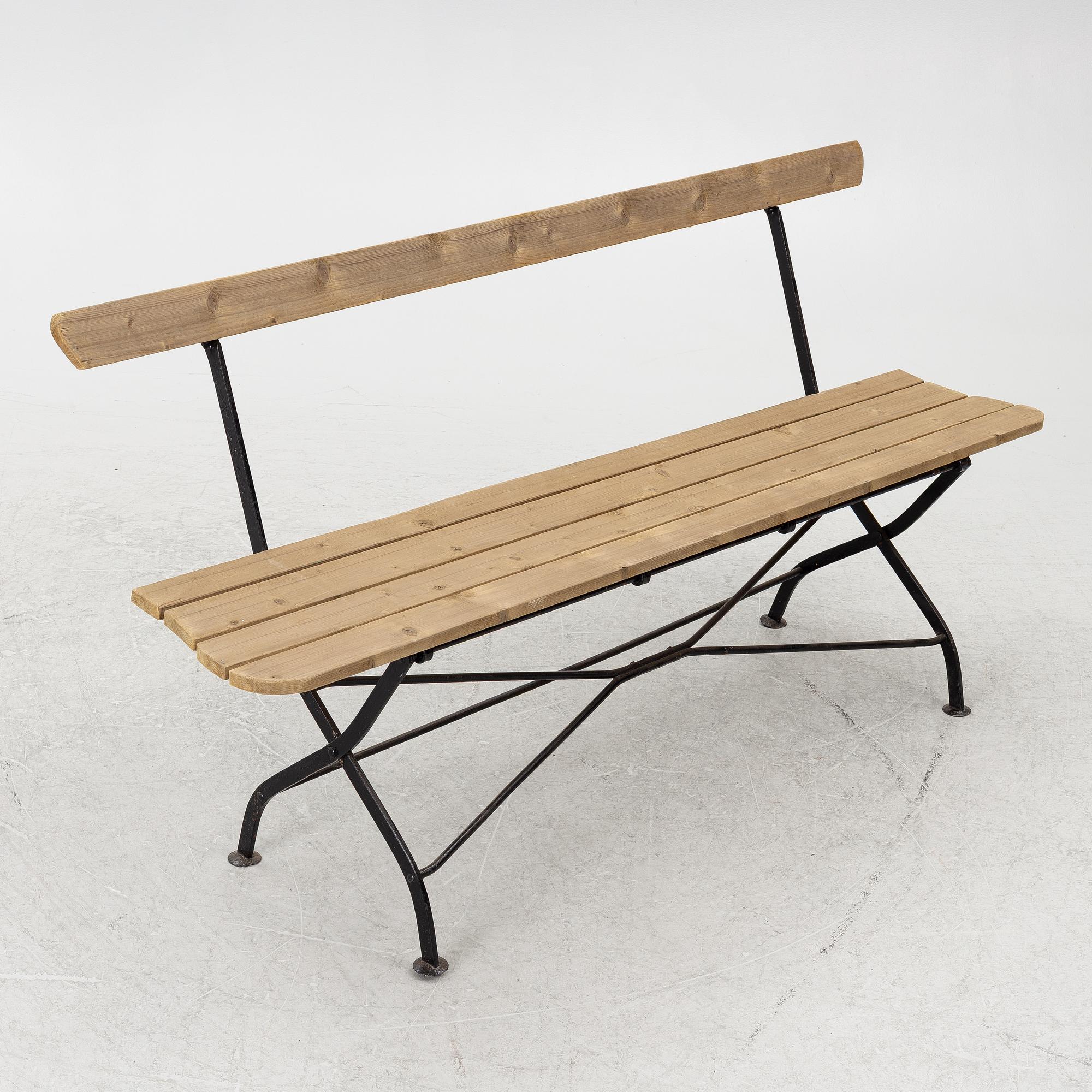 A garden bench, 20th century.