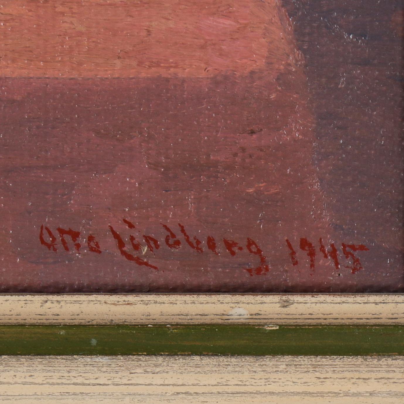 OTTO LINDBERG, olja på duk, signerad och daterad 1945.