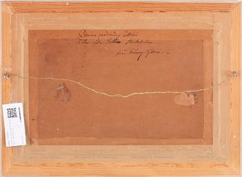 FANNY HJELM, olja på pannå. Sign o dat 1923.