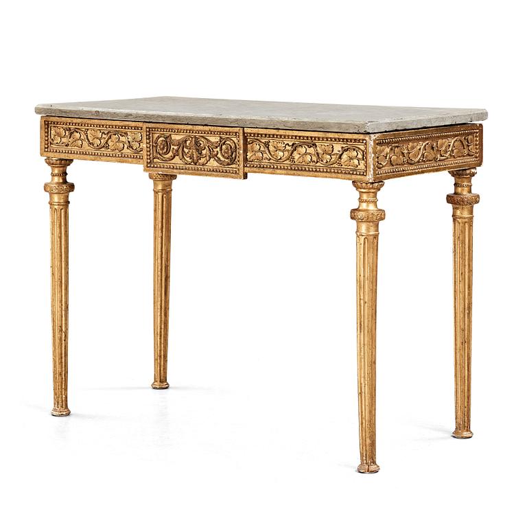 KONSOLBORD, gustavianskt stockholmsarbete, 1700-talets slut.