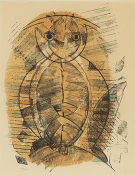 Max Ernst, "Hibou-Arlequin".