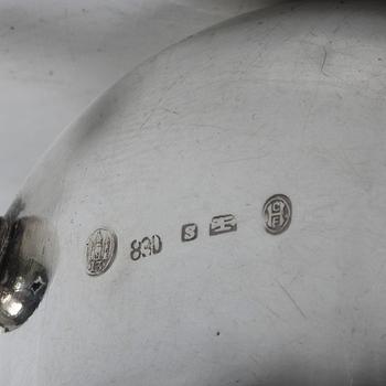 Silver, 4 pieces, Denmark, Norway early 20th century.