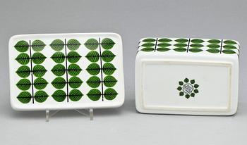 MATSERVIS, 11 delar, porslin, "Berså", Stig Lindberg, Gustavsberg, 1900-talets mitt.