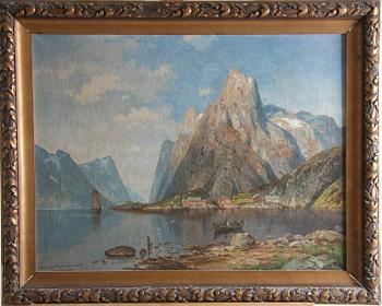 SOMMERSTEDT, GUNNAR. Olja på duk, sign.